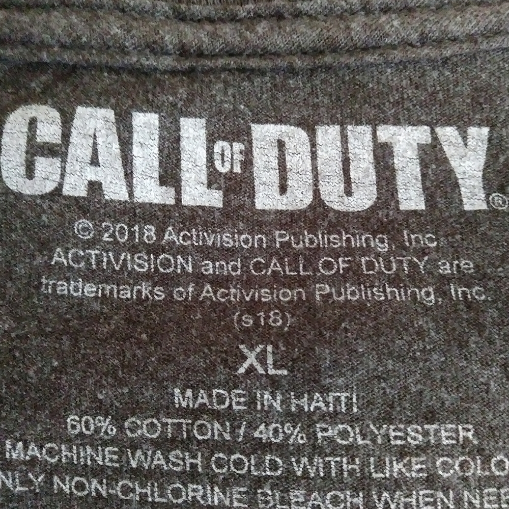 Call Of Duty Black Ops Short Sleeve Crew Neck Graphic T Shirt XL - Picture 7 of 11